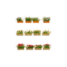 NOCH 複製品 1/87 花盆盒型微型立體模型圖 140091, 混色