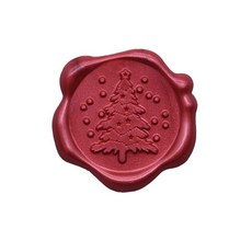 美化部長 成品封蠟 封蠟 蠟封 喜帖, 10個, 33 聖誕樹 酒紅色