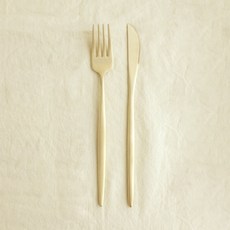 Nothyang 方字鍮器皇家叉刀組, 1套, 金色, 皇家叉子 + 皇家餐刀