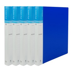 마이다스 40매 비보 클리어화일 인덱스 A4, 청색, 5개