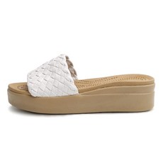 PETITJE 女性網格編織厚底拖鞋