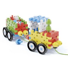 Quercetti 巨無霸交通工具製作積木 2290 62p, 混合顏色, 1個