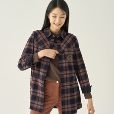 zishen 女款刺繡細節格紋襯衫 LCWSNA22