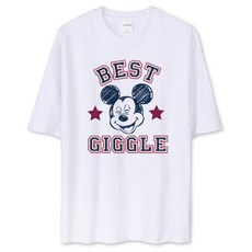 벤힛 빅사이즈 디즈니 통기성 미키 오버핏 반팔티셔츠 DNMKOM1019F