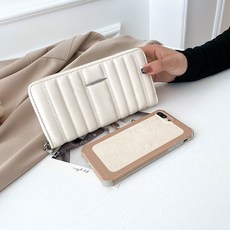 MotherBoutique 女用絎縫手拿長夾 MH239