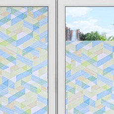 언헤브 암막 유리창 필름 시트지, 06그리드, 70 x 200 cm