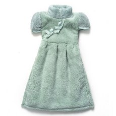 Alleophom DM 迷你連身裙造型廚房擦手巾, 1個, 綠色