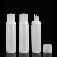WaLLpo 可裁剪三孔矽膠噴嘴醬料瓶 單個, 470ml, 3個