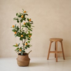 플라우스302 조화 레몬나무 화분 110cm, 1개