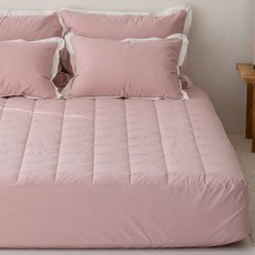 스코홈 바이오워싱 고밀도 순면 호텔식 누빔 매트리스 커버