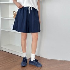 보리맘 나일론 밴딩 스트링 휴양지 여행 룩 임산부 반바지 a30