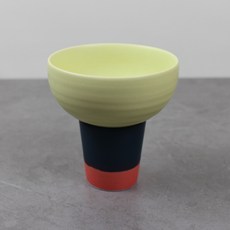 Dalsogum 陶瓷手柄彩虹馬格利酒杯, 1個, 酪梨