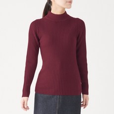 무인양품 여성용 목이 편한 와이드 리브 하이넥 스웨터 W9AA879