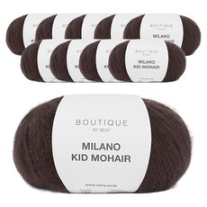 SEVY Philip Textile 米蘭諾小馬海毛針織線, 586巧克力, 10個