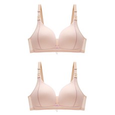 敞開式線條哺乳內衣 2入