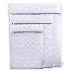 리틀래빗 세탁망 사각 대 + 중 + 소, 1세트, 화이트