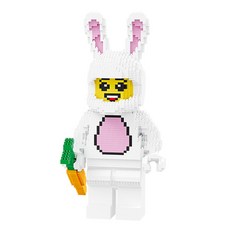 a-life 奈米積木 大型 人形兔, 混合色, 1個