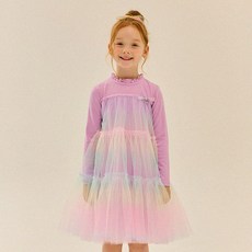 LIEBELLO 女童紫色洋裝