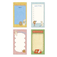 Monolike Unmatched Friends 便條紙 4入組 Series 1, 混合色, 1套