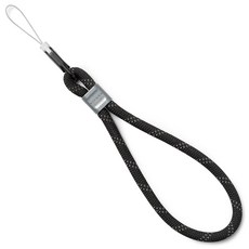 링케 로프 핸드 스트랩, 블랙, 1개