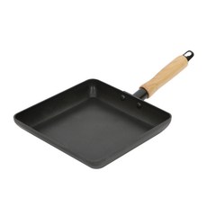 쿡차미 우드핸들 IH 와이드 계란말이팬, 225 x 225 mm, 1개