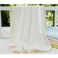 Roommine 竹纖維華夫格毛球毯