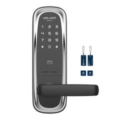 웰콤 사이언 무타공 도어락 + 카드키 4p WM-650