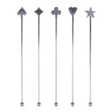 inbloom 撲克牌攪拌棒茶匙組, 1套, 單一顏色