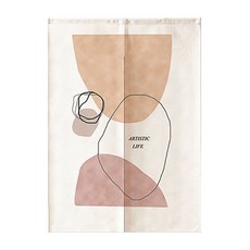 에이홉 핑크계열 감성 파티션 커튼