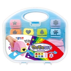 JONG IE NARA Handy Punch + 一套 6 個形狀模具, 1套, 星星、楓葉、心、樹、雪花、花朵