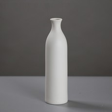 RIVER-GREEN 陶瓷裝飾花瓶 L型, 白色