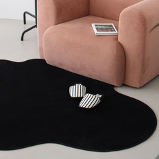 브로브로 소프트 플로우 워셔블 거실 비정형 러그