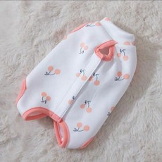 Coco studio 寵物Coco厚實櫻桃術後服, 1個, 象牙白