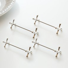 DALPAENGI LIVING Chateau 304不鏽鋼餐具湯匙筷子, 銀色, 4個