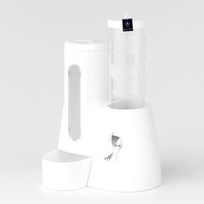 딩동펫 소동물 햄스터 반자동 급수식기 13 x 11 x 16 cm, 화이트, 1개