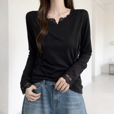 UNHEVE 女款V領綁帶T恤