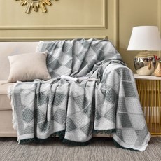 다이아체크 쇼파커버, 그린, 1개