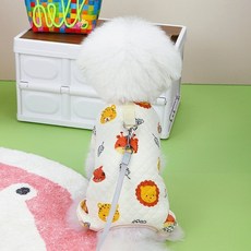 Coco studio 狗狗鋪棉胸背帶連身衣, 萊恩, 1個