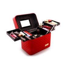 多用途pu皮革2層化妝包 M210708-13