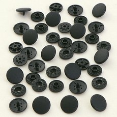 썬그립 멀티 일제 썬그립 T단추 세트 15mm, 블랙, 1세트