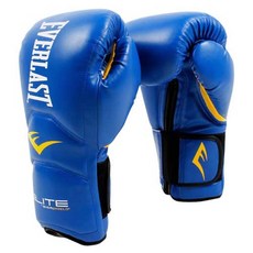 EVERLAST Elite 魔術貼訓練手套, 藍色