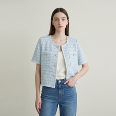 ab.f.z 女款經典粗花呢短袖外套 AFY2HJ16