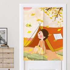 린넨 문 가리개커튼 L104