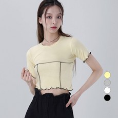 Awesomearound 女款線條短袖T恤