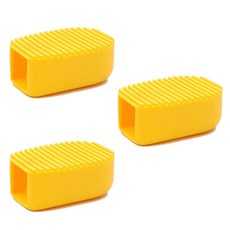 簡易矽膠迷你手洗衣板 洗衣刷, 黃色, 3個