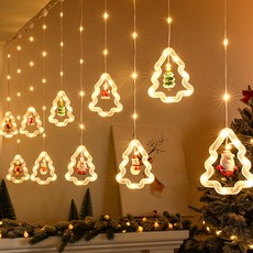 IYES 聖誕樹花圈 LED 燈串, 1個, 透明