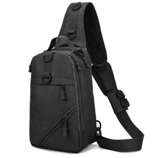 Market A 運動軍事風戶外郵差包, 黑色
