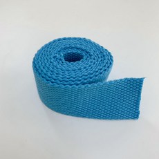 棉質織帶 32mm x 1.7mm x 450cm, 1個, 天藍色