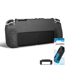 테크라인 닌텐도 스위치 OLED 방탄 그립 케이스, 블랙, 1개