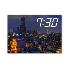 홈마인 LED 시계 + 캔버스 프린팅 액자 도시야경 A3, A3-HM-CITY-08